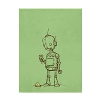 Трговска марка ликовна уметност „роботски леб“ платно уметност од Мајкл Мардок