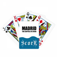 Мадрид Главниот Град На Шпанија Резултат Покер Играње Карти Инди Игра