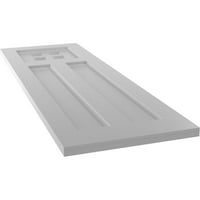 Ekena Millwork 12 W 68 H TRUE FIT PVC PVC San Antonio Mission Style Fixed Mount Sulters, Prided