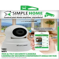 SimpleHome Smart Pan & Tilt Wi-Fi Security Camera