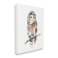 Sumn Industries Elegant Owl Precked Awatchor Detail Detail Gallery Wrapped Canvas Print Wall Art, Design by Annie Warren