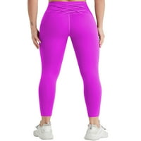 Бомото Жените Спортски Панталони Контрола На Стомакот Хеланки Јога Панталони Со Висок Струк Секојдневни Дно Фитнес Тренингот