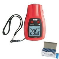 Pyle PMIR Mini IR термометар со ласерски покажувач и UPG AAA пакет