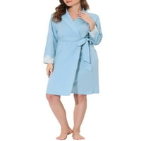 Уникатни поволни цени женски пижами облечена облека за спиење чипка за чипка ноќница вратоврска половината салон бањарка