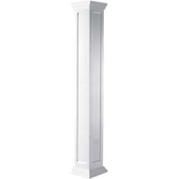 Ekena Millwork 06 W 04'H Craftsman Classic Square Non-Tapered, Contured Panel Column, Crown Capital & Crown Base