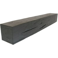 Ekena Millwork 4 H 4 D 36 W Hand Hewn Fau Wood Camply Mantel, запалена мед роса