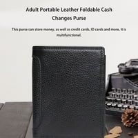 Преклопен кожен паричник чанта банкет шопинг кредитна дебитна картичка држач Едноставен дизајн торба за носење роденденски подарок