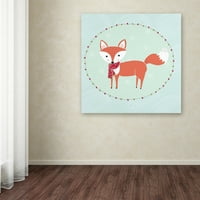 Трговска марка ликовна уметност „Зимска лисица“ платно уметност од yиотна Варикуо
