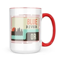 Неонблонд САД Реки Сина Река-орегон кригла подарок за љубителите На Кафе Чај