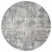 Обединети ткајачи Досон Булевар модерен апстрактен тркач килим, сива, 2'7 7'4