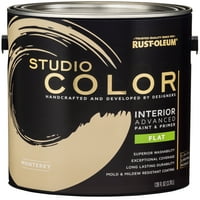 Монтереј, Внатрешна боја во студиото на 'рѓа-олеј, боја за внатрешни работи + буквар, рамна завршница, галон