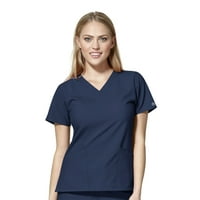 Чудовик W 6255-Women-Women's Basic V-вратот за чистење на вратот